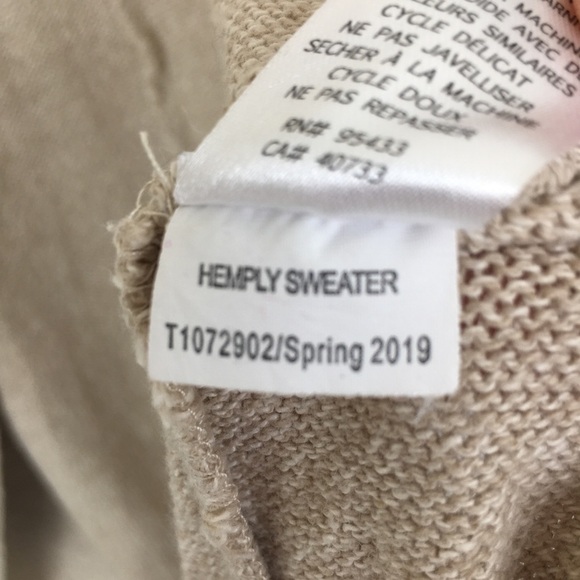 Toad & Co Open Circle Cardigan Hemply Sweater Organic Cotton Hemp Women’s Size M - Picture 7 of 11